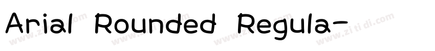 Arial Rounded Regula字体转换